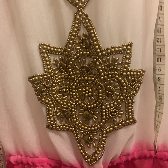 NWOT Pink Tunic Dress beach coverup - Picture 11 of 12